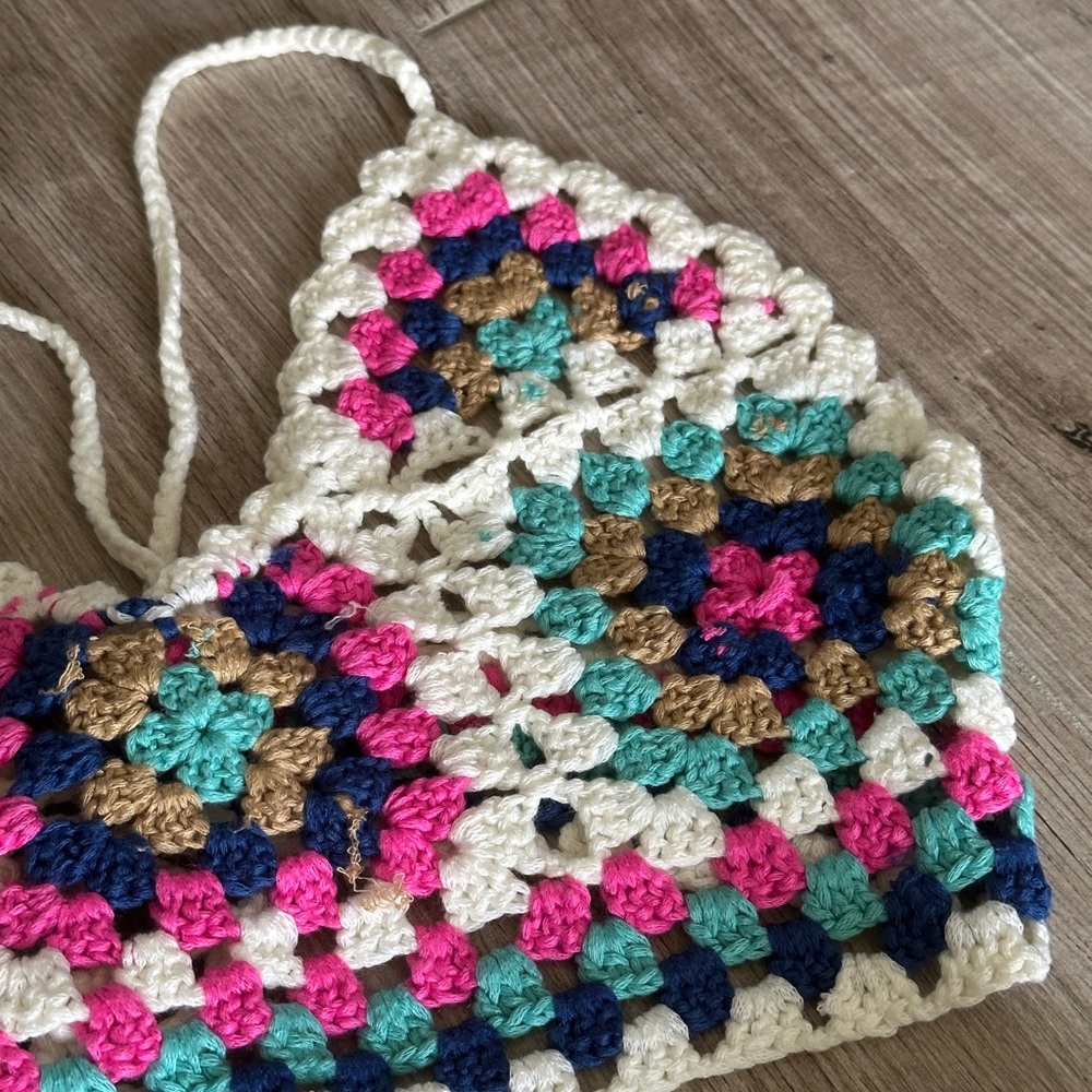 Crochet Halter Top & Skirt Set